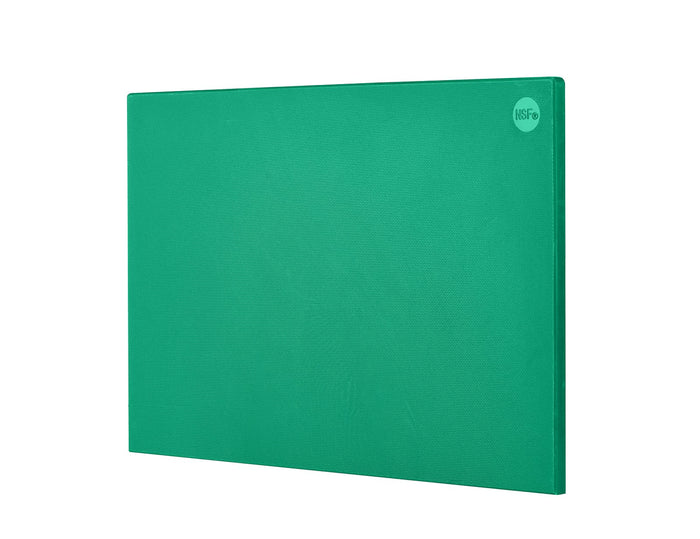 CURTA 2-Pack Green Cutting Boards for Kitchen, 18" x 12" x 0.5" Color Coded Plastic Chopping Board with Anti Slip Surface Dishwasher Safe