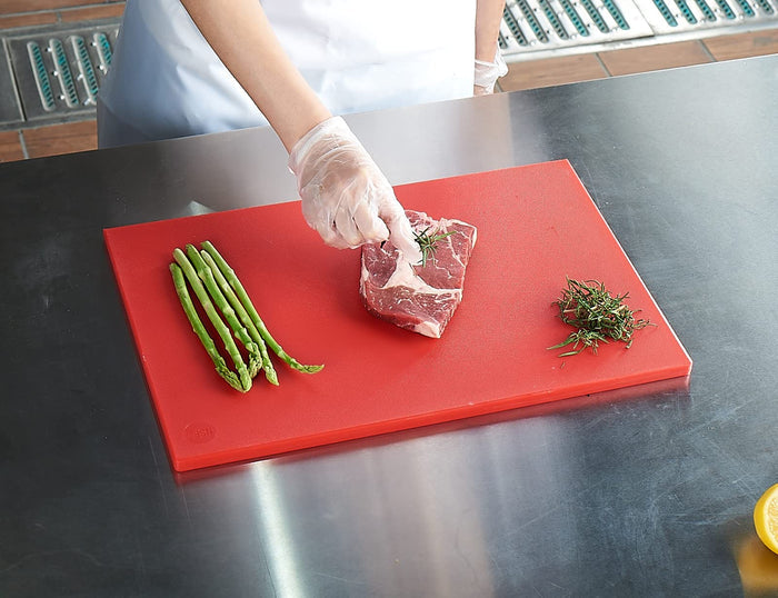 CURTA 2-Pack Green Cutting Boards for Kitchen, 18" x 12" x 0.5" Color Coded Plastic Chopping Board with Anti Slip Surface Dishwasher Safe