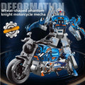 Deformed Motorcycle Robot Model Toy Educational DIY Bimorph Transformation Robot Gift