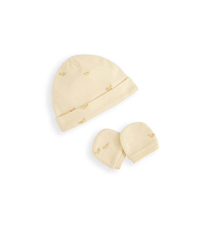 Mamas & Papas Hats & Mitts Premature - 4lbs Duckling Premature Hat & Mittens