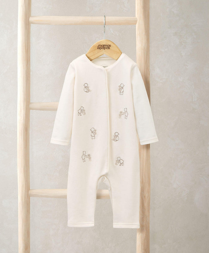 Mamas & Papas Rompers Embroidered Bear Romper