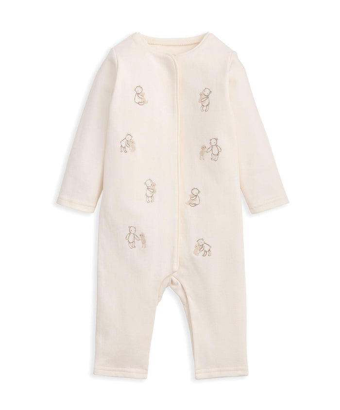 Mamas & Papas Rompers Embroidered Bear Romper