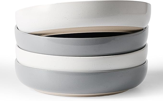 Set of 4 / White & Dark Gray / Milkyway
