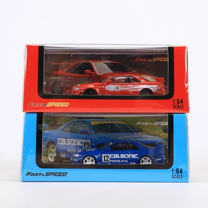 Fast Speed FS 1:64 Skyline GTR R34 Diecast Alloy Model Car