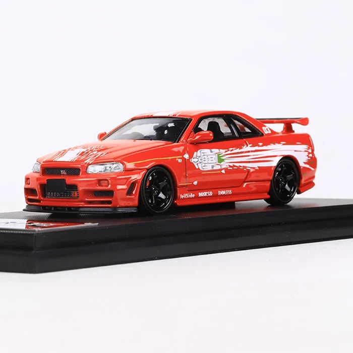 Fast Speed FS 1:64 Skyline GTR R34 Diecast Alloy Model Car