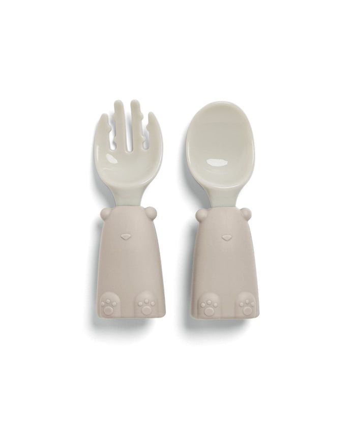 Mamas & Papas Baby Weaning First Mealtime Silicone Set – Truffle