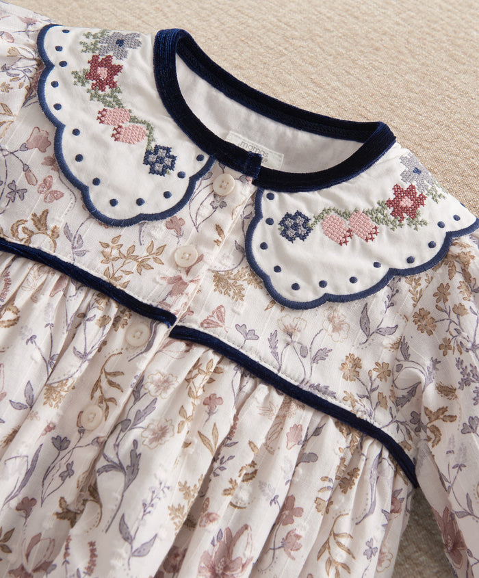 Mamas & Papas Outfits & Sets Floral Romper & Tights