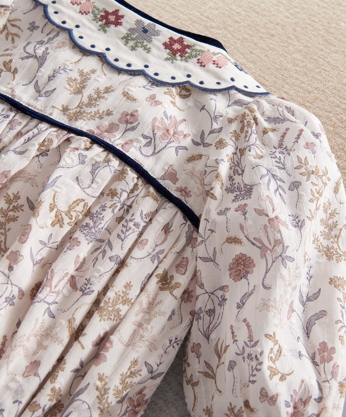 Mamas & Papas Outfits & Sets Floral Romper & Tights