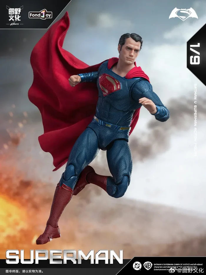 FondJoy Superman 2.0 Action Figure 1/9 BVS Edition Collection Moveable Model Hero Desktop Toys Ornament
