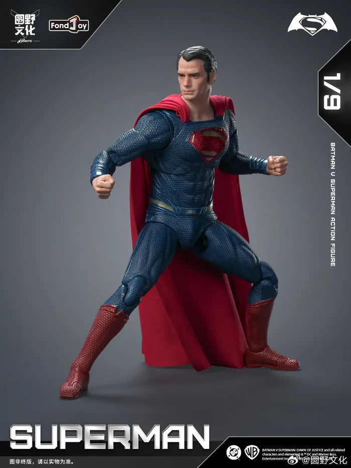 FondJoy Superman 2.0 Action Figure 1/9 BVS Edition Collection Moveable Model Hero Desktop Toys Ornament