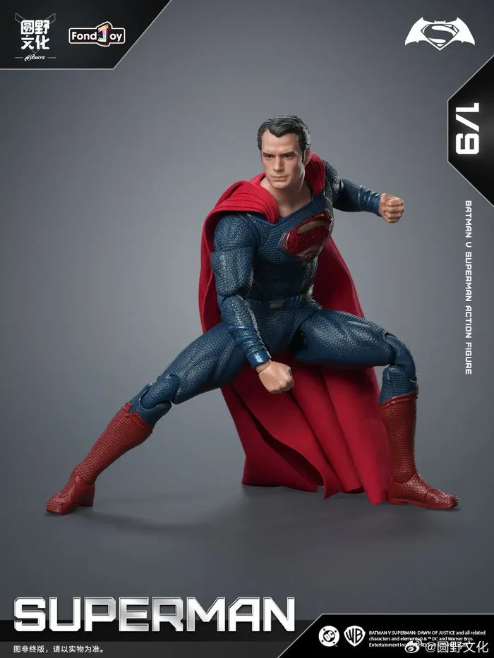 FondJoy Superman 2.0 Action Figure 1/9 BVS Edition Collection Moveable Model Hero Desktop Toys Ornament