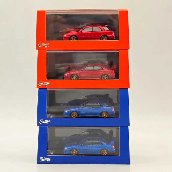 Furuya 1:64 for WRX STi GD/GG Diecast Toys Car Models Collection Gifts Limited Edition