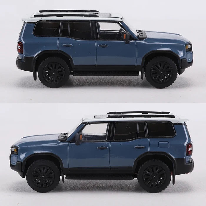 GCD 1:64 Land Cruiser Prado 250 Blue Alloy Model Car
