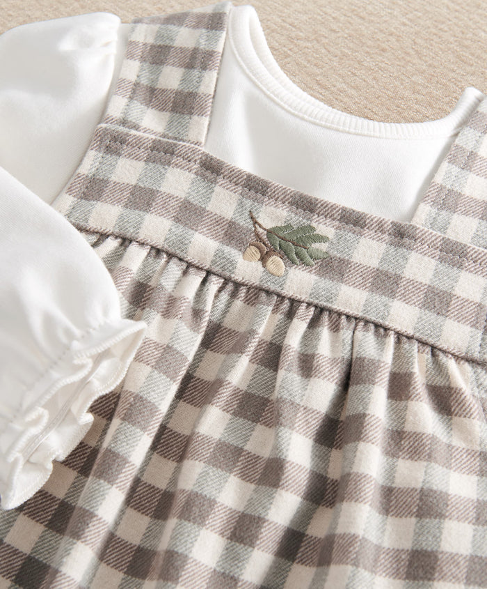 Mamas & Papas Outfits & Sets Gingham Dress & Bodysuit Set