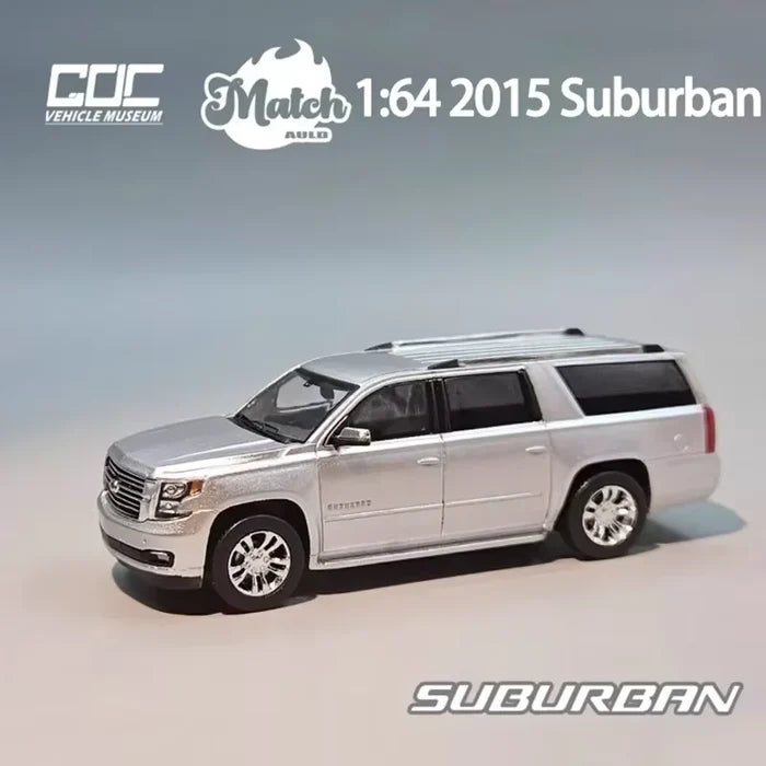 GOC&Auld Match Alloy 1/64 2015 Suburban SUV Car Model Ornament Souvenir Display Collection Hobby Gift