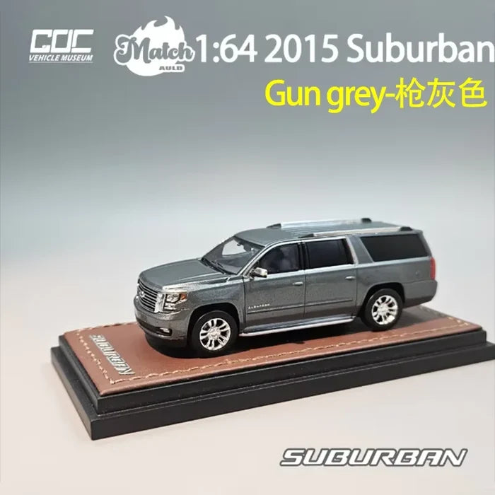 GOC&Auld Match Alloy 1/64 2015 Suburban SUV Car Model Ornament Souvenir Display Collection Hobby Gift