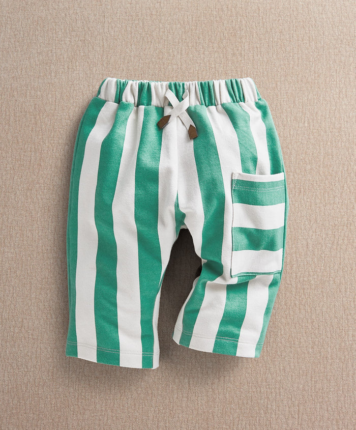 Mamas & Papas Trousers & Leggings Green Stripe Trouser