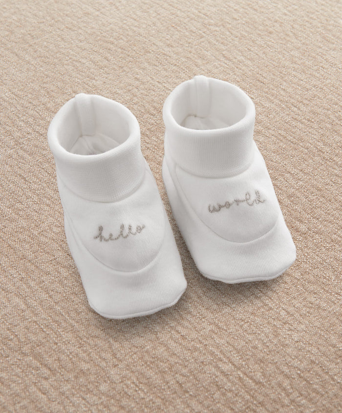 Mamas & Papas Hats & Booties Hello World Hat & Booties