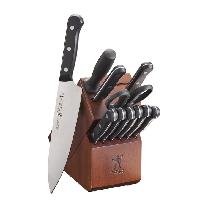 HENCKELS Solution Razor-Sharp 18-pc Knife Set, Chef Knife, Bread Knife, Steak Knife, German Engineered Informed by 100+ Years of Mastery
