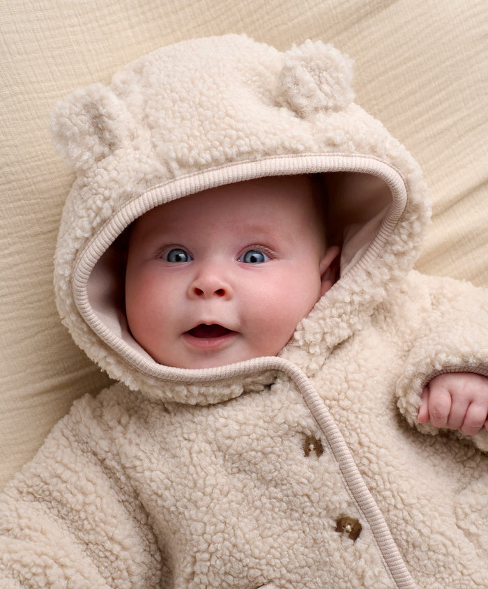Mamas & Papas Jackets & Coats Hooded Borg Jacket