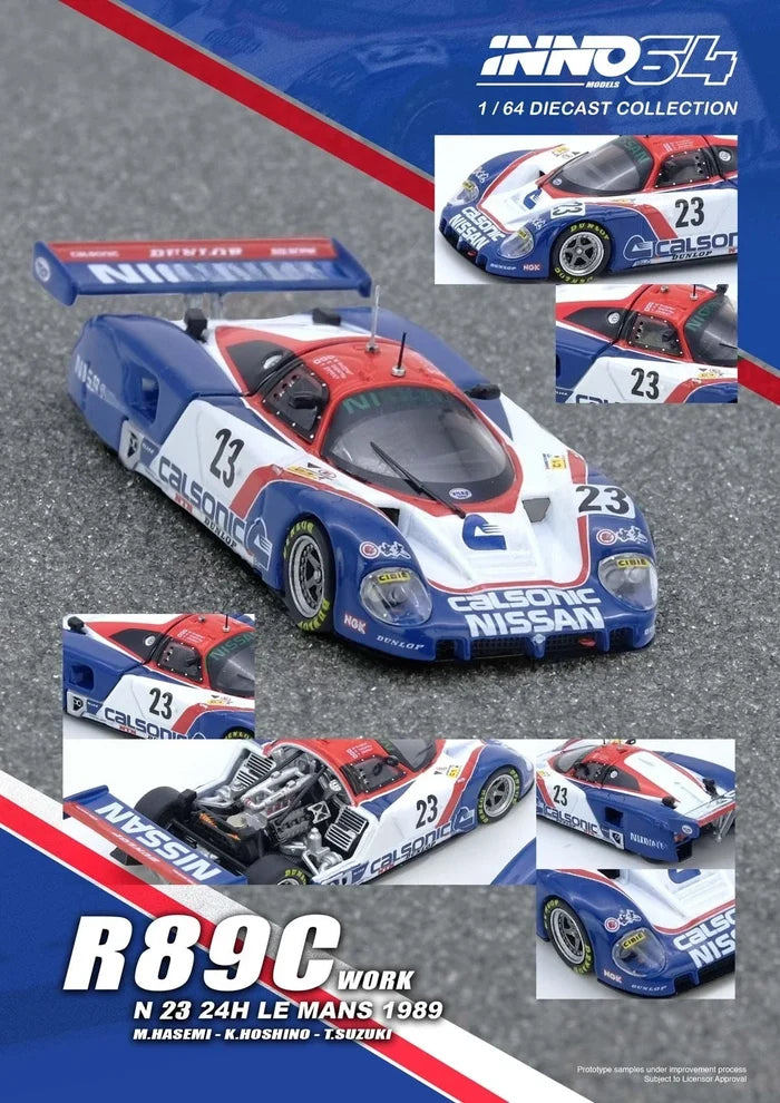 INNO 1:64 R89C 190E RX7 F40 S2000 R35 Diecast Model Car
