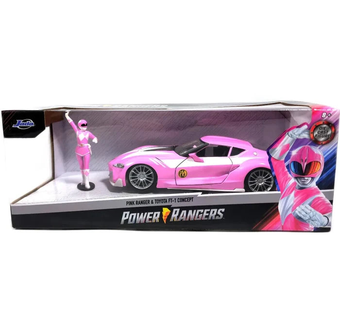 Jada Toys Power Rangers 1:24 Scale 2002 Honda NSX Type-R Diecast Alloy Car Model Collectible