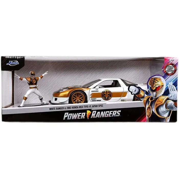 Jada Toys Power Rangers 1:24 Scale 2002 Honda NSX Type-R Diecast Alloy Car Model Collectible