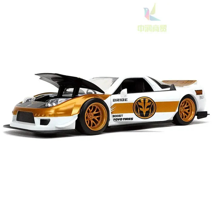 Jada Toys Power Rangers 1:24 Scale 2002 Honda NSX Type-R Diecast Alloy Car Model Collectible