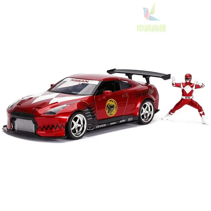 Jada Toys Power Rangers 1:24 Scale 2002 Honda NSX Type-R Diecast Alloy Car Model Collectible