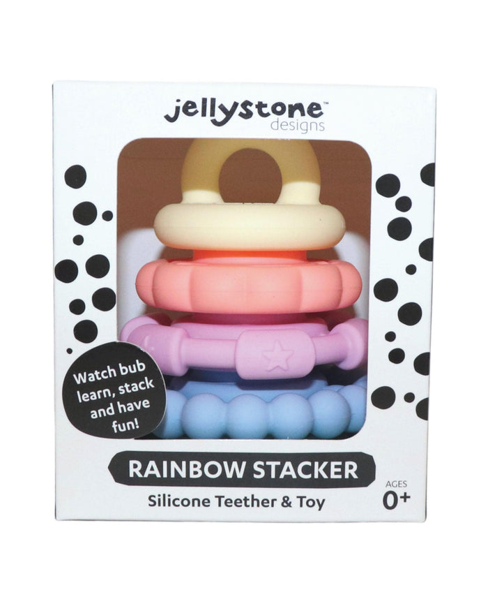 Jellystone Teethers Jellystone Designs Rainbow Stackers & Teether – Pastel