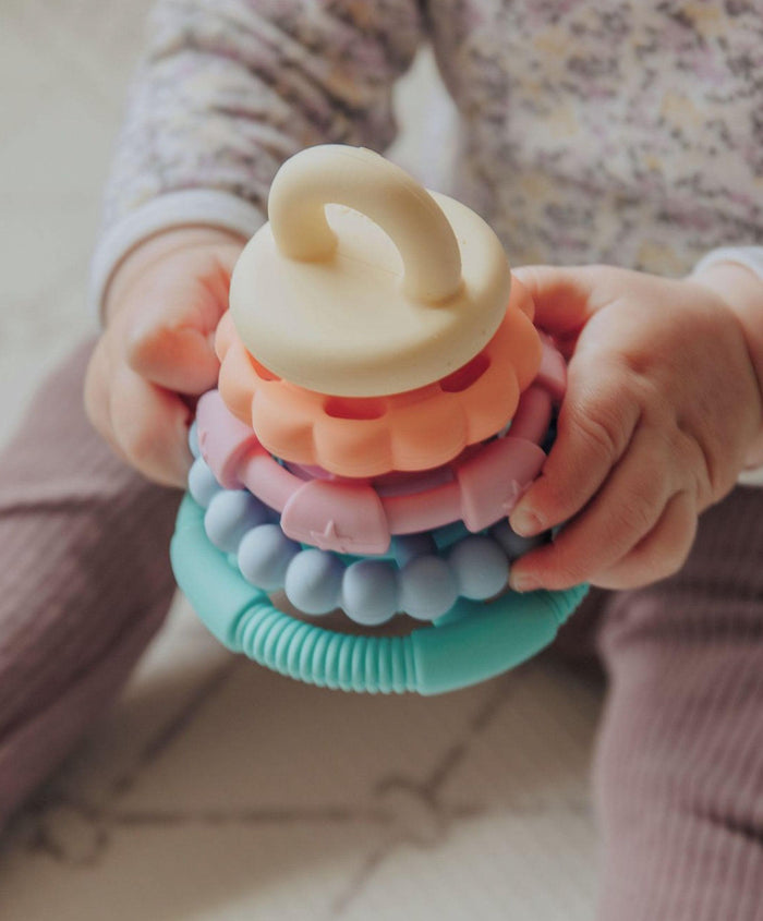 Jellystone Teethers Jellystone Designs Rainbow Stackers & Teether – Pastel