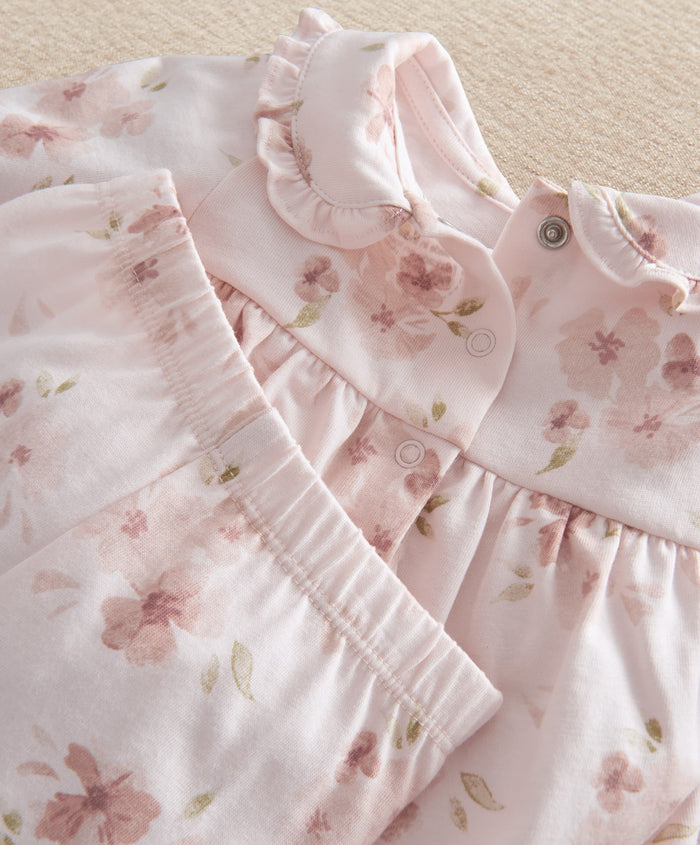 Mamas & Papas Pyjamas & Nightwear Jersey Watercolour Floral Pyjamas
