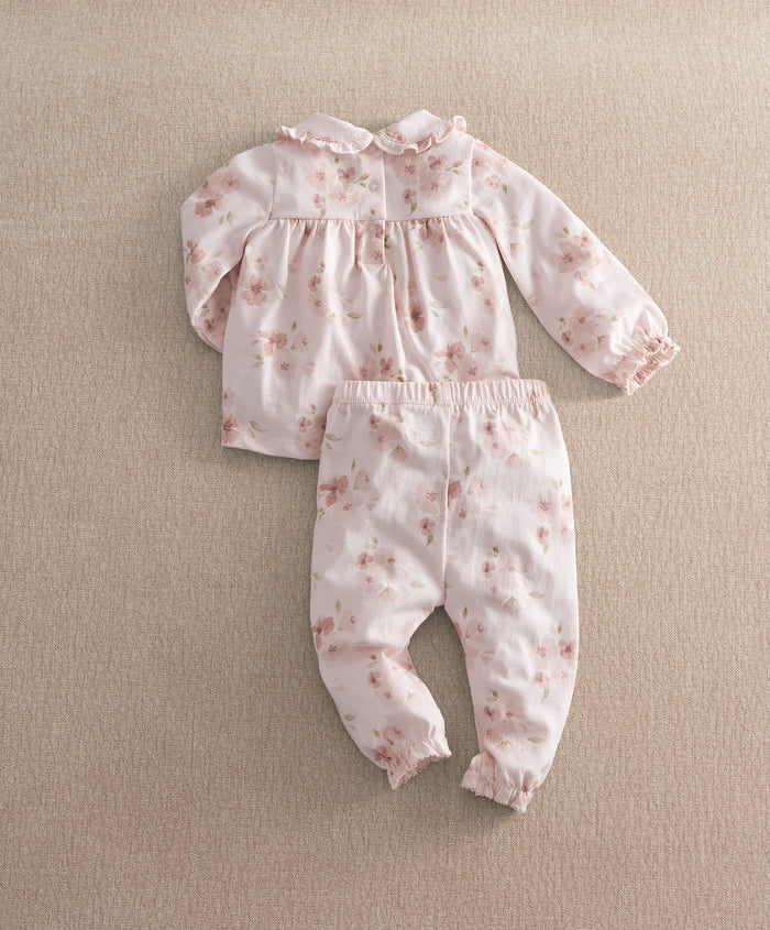 Mamas & Papas Pyjamas & Nightwear Jersey Watercolour Floral Pyjamas