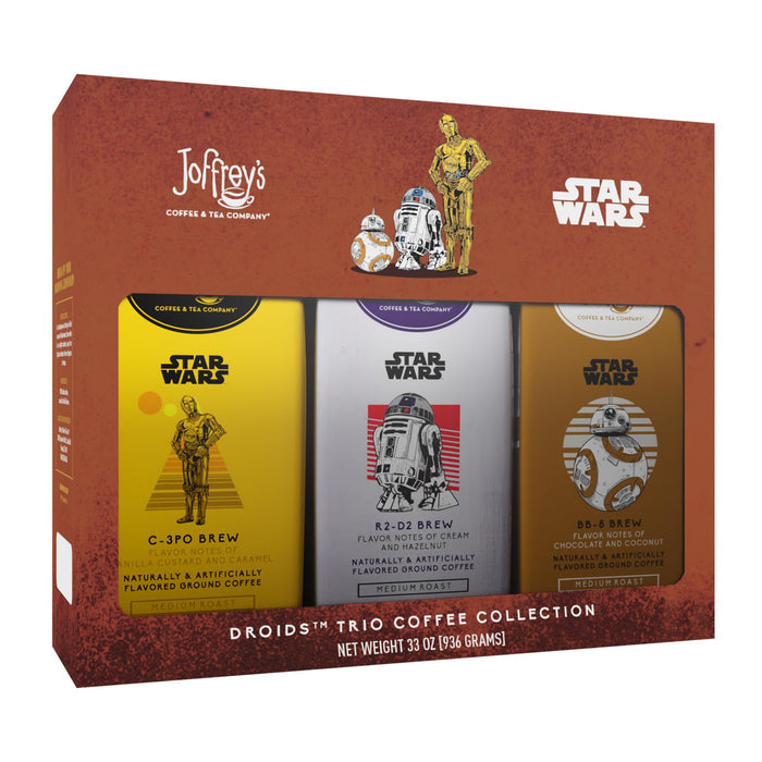 Joffrey's Coffee - Droids™ Trio Collection, STAR WARS Licensed Coffee Collection, Artisan Medium Roast, Brew or French Press (Ground, 11oz)