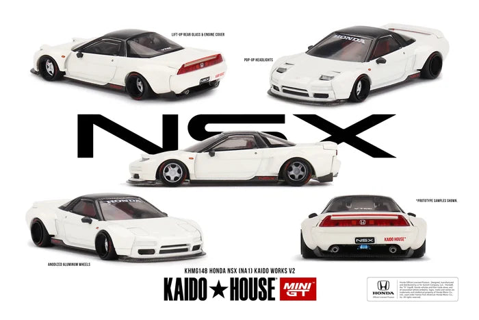 Kaido House + MINIGT 1:64 NSX Kaido Test Car Spec V1 China Edition  Diecast Model Car