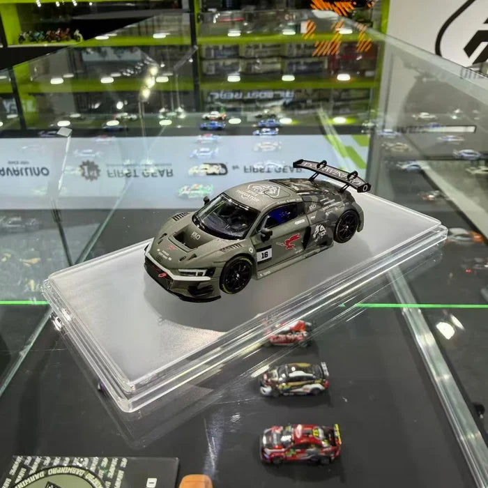 KILO 1:64 Audi R8 LMS GT3 Evo II Darwin Valkyrie Aluminum Alloy Die-Cast Car Model Collectible Gift