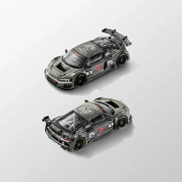 KILO 1:64 Audi R8 LMS GT3 Evo II Darwin Valkyrie Aluminum Alloy Die-Cast Car Model Collectible Gift