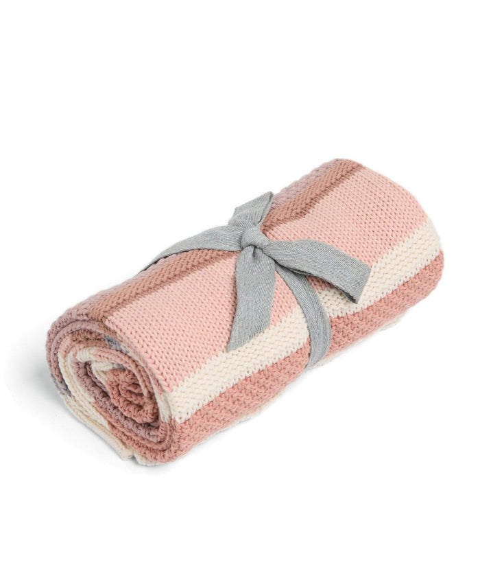 Mamas & Papas Blankets Knitted Blanket - Pink Block