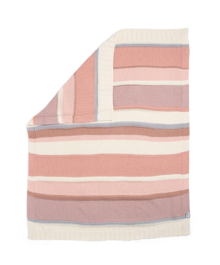 Mamas & Papas Blankets Knitted Blanket - Pink Block