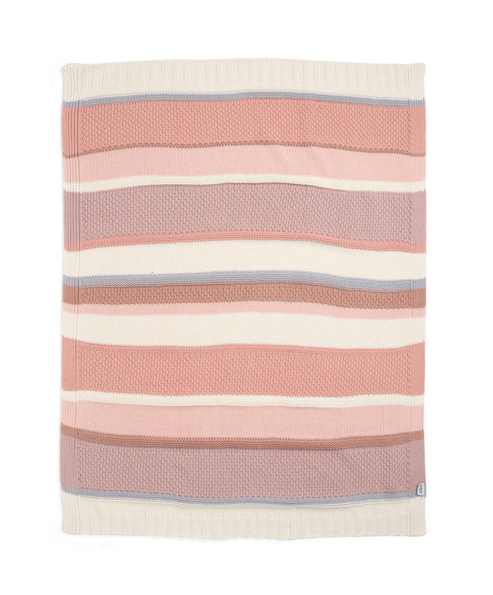 Mamas & Papas Blankets Knitted Blanket - Pink Block