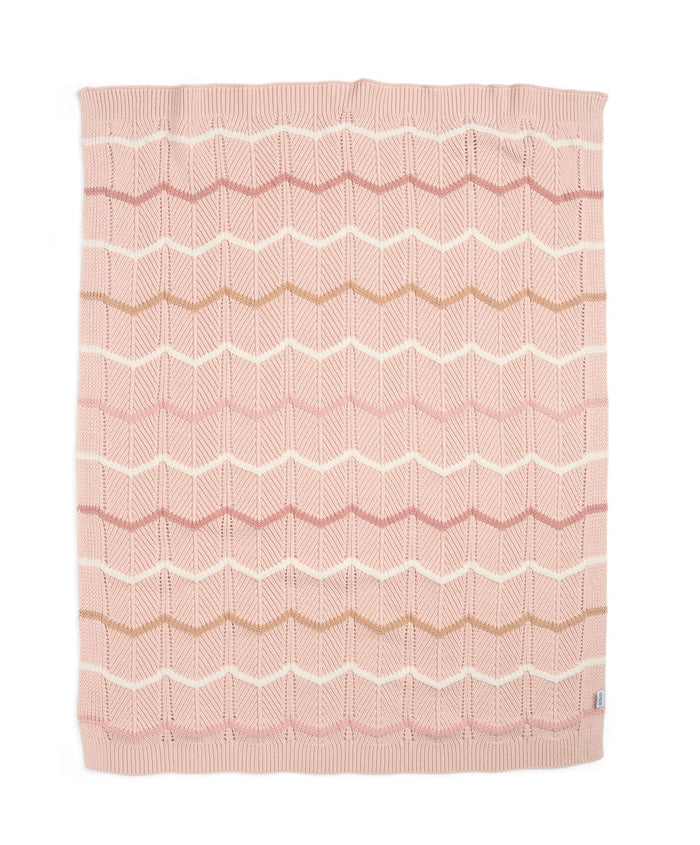 Mamas & Papas Blankets Knitted Blanket - Pink Wave