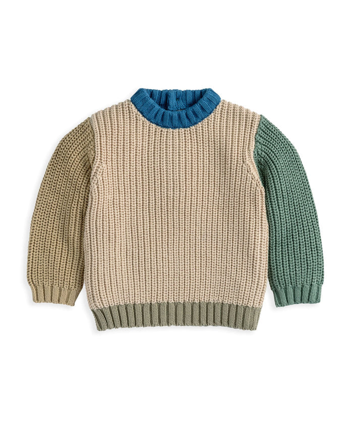 Mamas & Papas Jumpers & Knitwear Knitted Colour Block Jumper