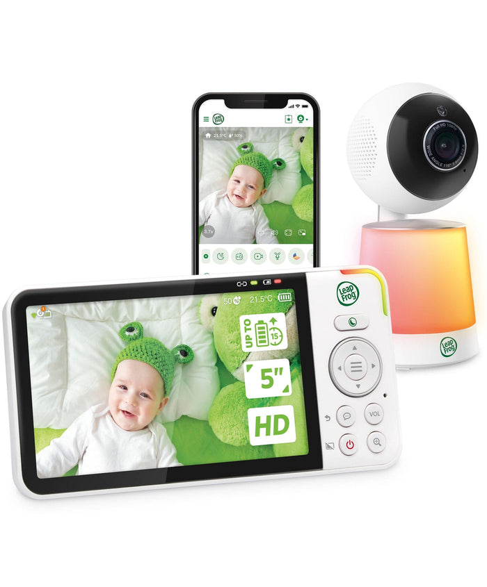 Leapfrog Baby Monitors LeapFrog LF4915HD 5 Inch Wi-Fi  Pan & Tilt Monitor & Floorstands