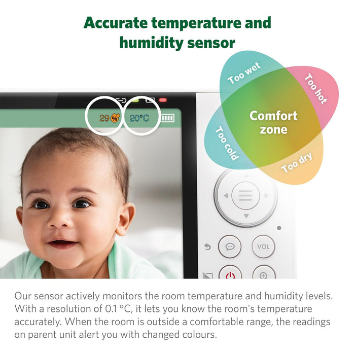 Leapfrog Baby Monitors LeapFrog LF915HD 5 Inch Video Baby Monitor & Floorstand - White