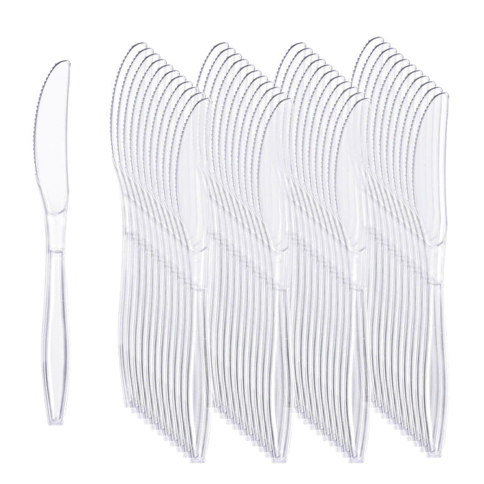 Liacere 360 Pieces Clear Plastic Spoons - Heavyweight Disposable Spoons-6.7inch Heavy Duty clear Cutlery - Plastic Utensils - Perfect for Chrismas Parties and Restaurants for Spring