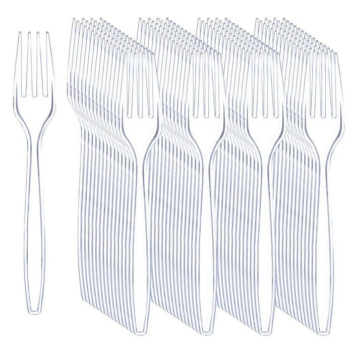 Liacere 360 Pieces Clear Plastic Spoons - Heavyweight Disposable Spoons-6.7inch Heavy Duty clear Cutlery - Plastic Utensils - Perfect for Chrismas Parties and Restaurants for Spring