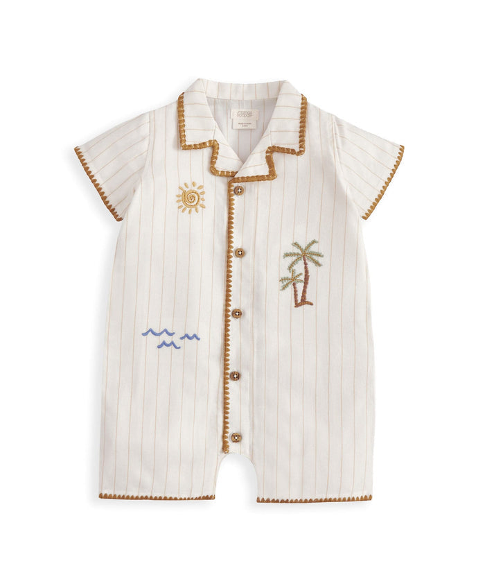 Mamas & Papas Rompers Linen Shirt Romper