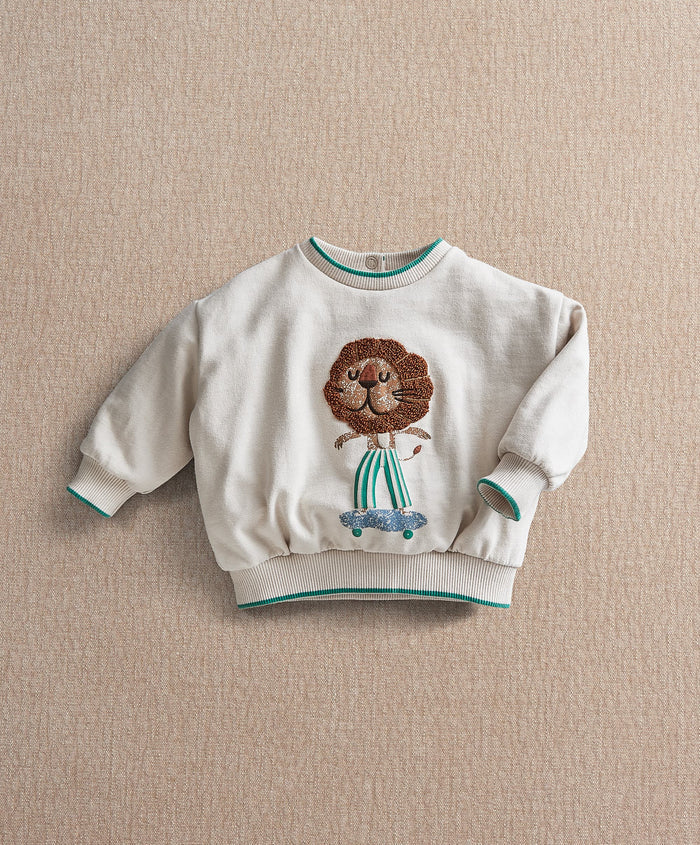 Mamas & Papas Jumpers & Knitwear Lion Boucle Sweatshirt