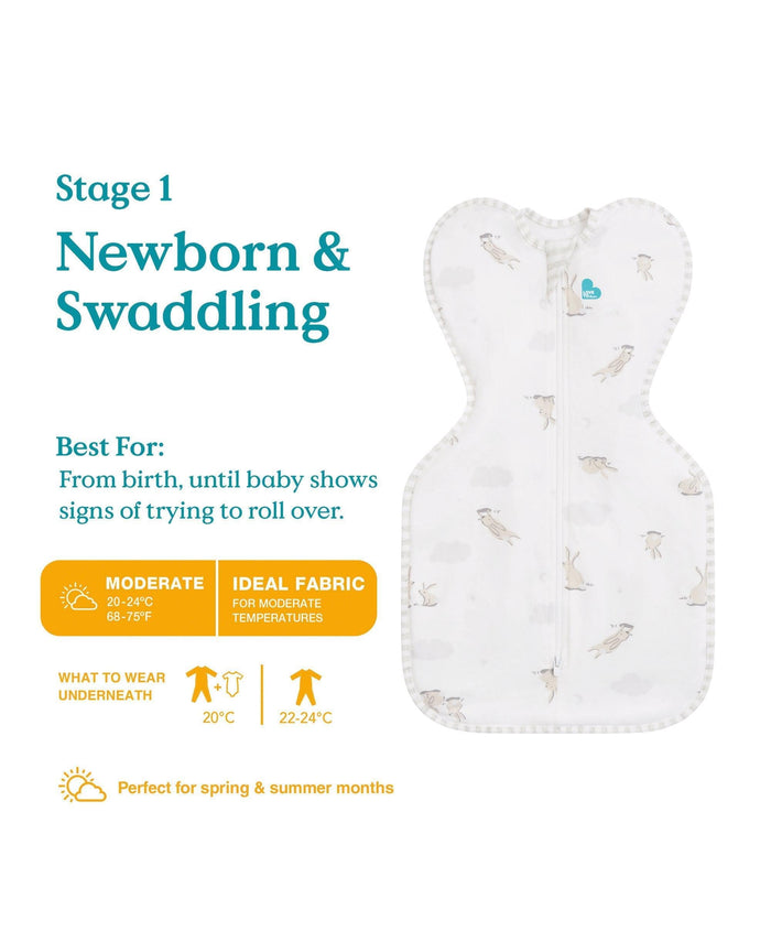 Love to Dream Dreampod Sleep Bags & Swaddling Love to Dream Swaddle Up™ (1.0 Tog) - Cloud Bunny