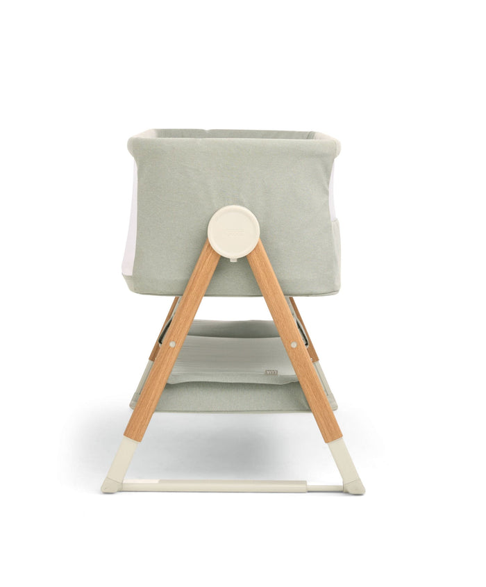 Mamas & Papas Lua Bedside Crib and Sheet Bundle - Sage/Cosmic Sky